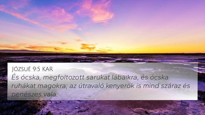 Józsué 9:5 KAR Bible Verse Image