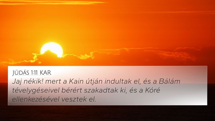 Júdás 1:11 KAR Bible Verse Image