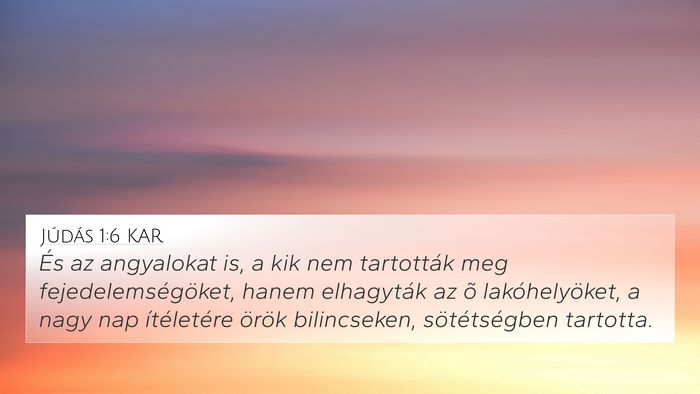 Júdás 1:6 KAR Bible Verse Image