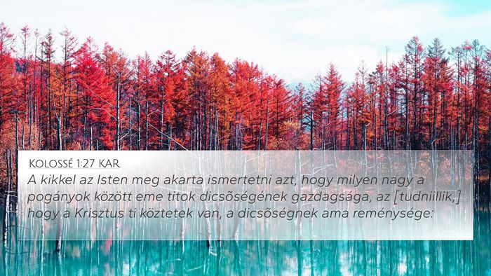 Kolossé 1:27 KAR Bible Verse Image