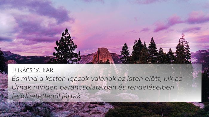 Lukács 1:6 KAR Bible Verse Image
