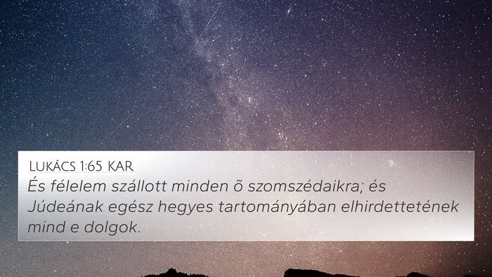 Lukács 1:65 KAR Bible Verse Image