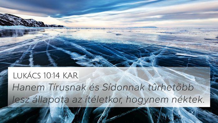 Lukács 10:14 KAR Bible Verse Image