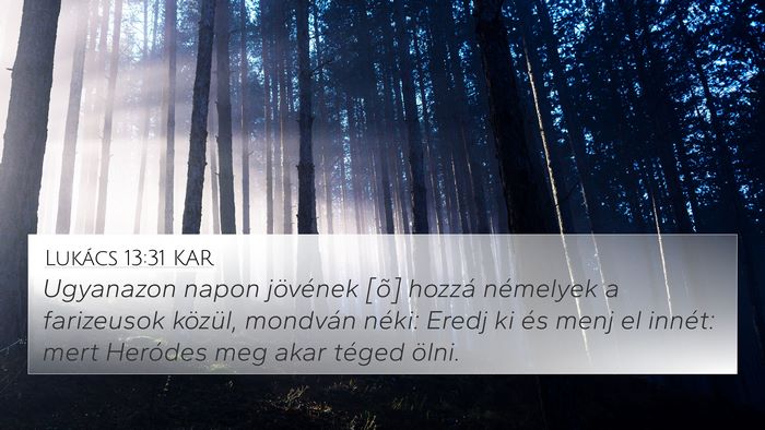 Lukács 13:31 KAR Bible Verse Image