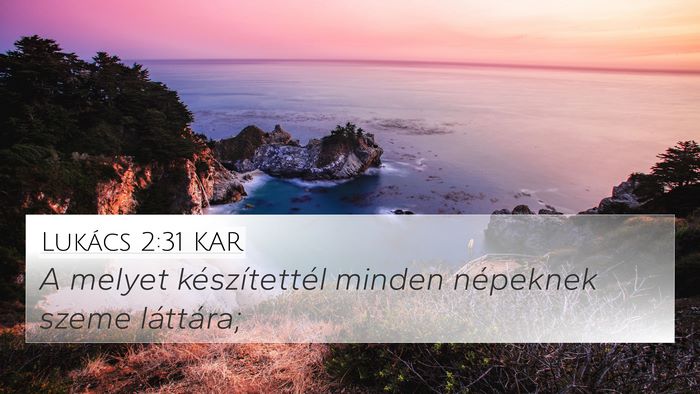 Lukács 2:31 KAR 4K Wallpaper - A melyet készítettél minden népeknek szeme - 4K Wallpaper Bible Verse