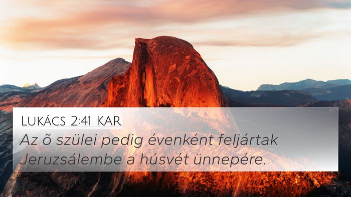 Lukács 2:41 KAR Bible Verse Image