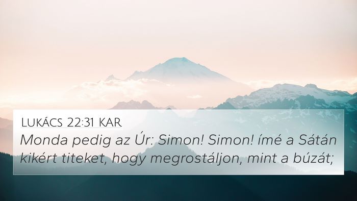 Lukács 22:31 KAR Bible Verse Image