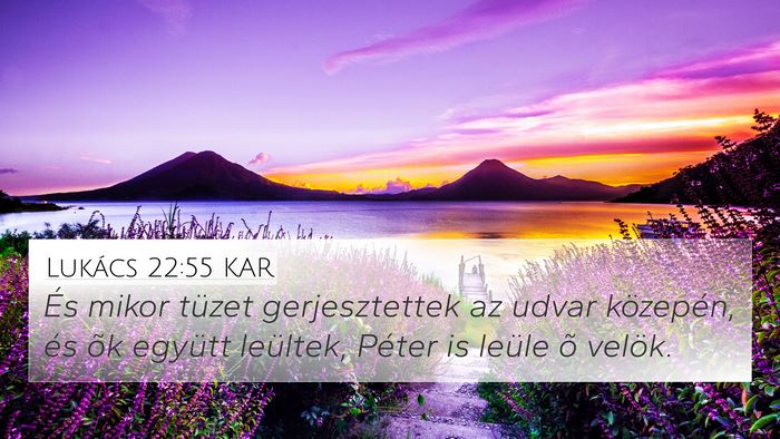 Lukács 22:55 KAR Bible Verse Image