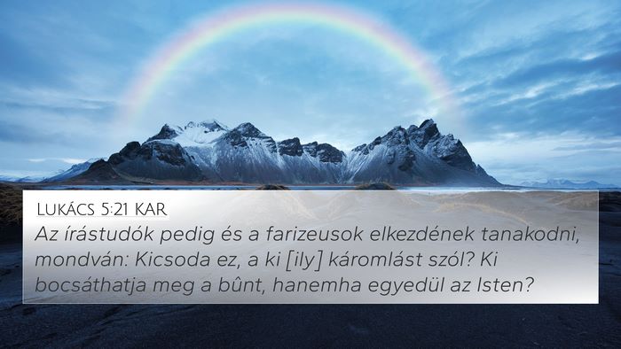 Lukács 5:21 KAR Bible Verse Image