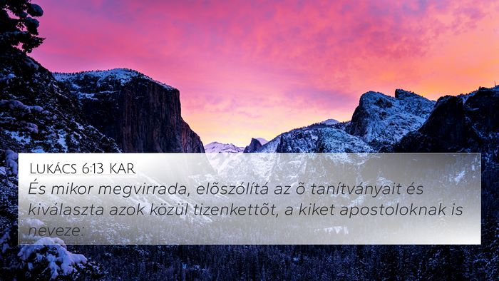 Lukács 6:13 KAR Bible Verse Image