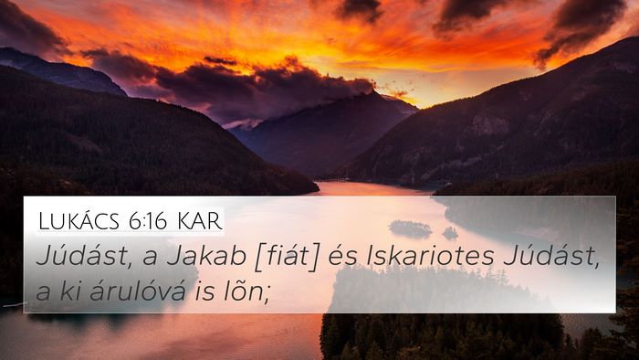 Lukács 6:16 KAR Bible Verse Image