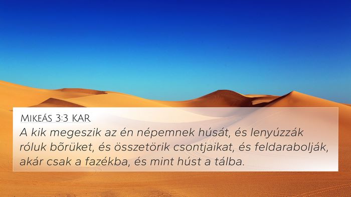 Mikeás 3:3 KAR Bible Verse Image