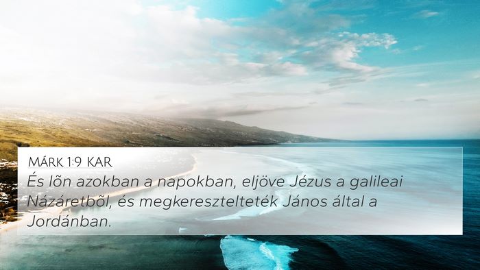 Márk 1:9 KAR Bible Verse Image