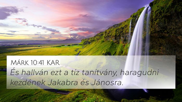 Márk 10:41 KAR Bible Verse Image
