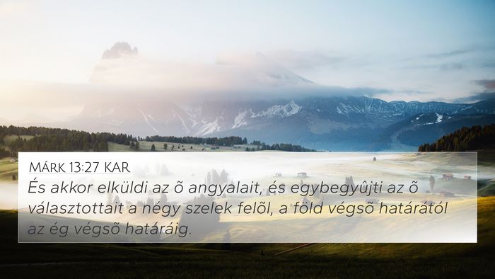 Márk 13:27 KAR Bible Verse Image