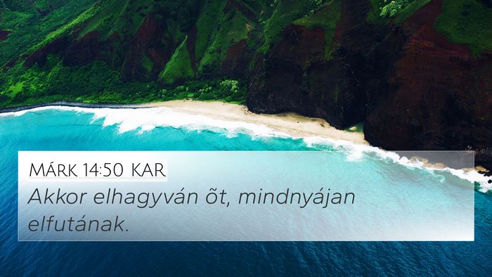 Márk 14:50 KAR Bible Verse Image