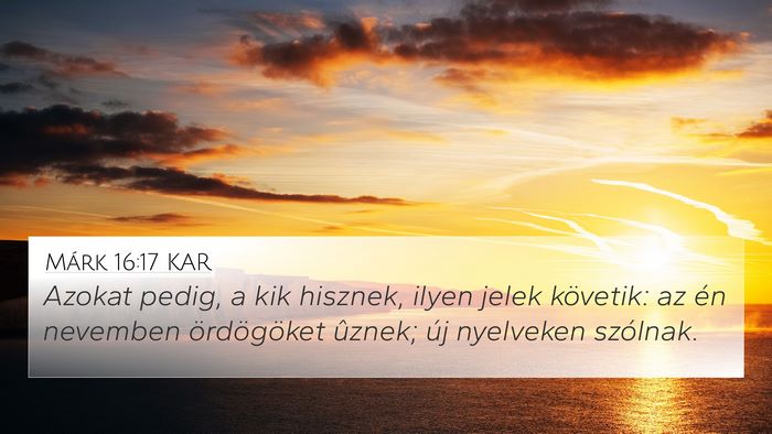 Márk 16:17 KAR Bible Verse Image