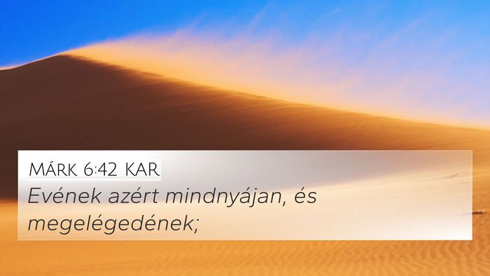 Márk 6:42 KAR Bible Verse Image