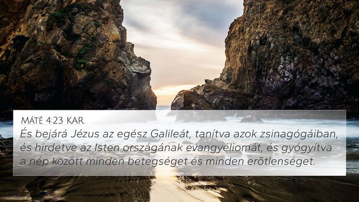 Máté 4:23 KAR Bible Verse Image