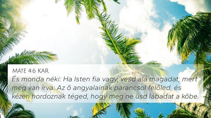 Máté 4:6 KAR Bible Verse Image