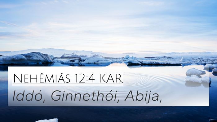 Nehémiás 12:4 KAR Bible Verse Image