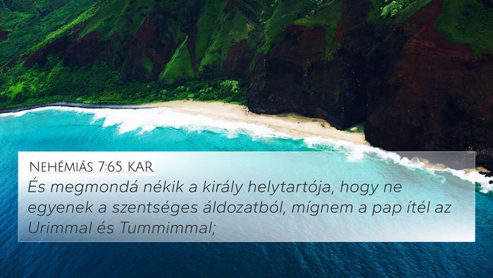 Nehémiás 7:65 KAR Bible Verse Image