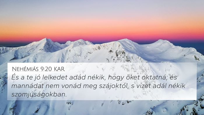 Nehémiás 9:20 KAR Bible Verse Image