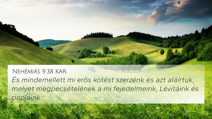 Nehémiás 9:38 KAR Bible Verse Image
