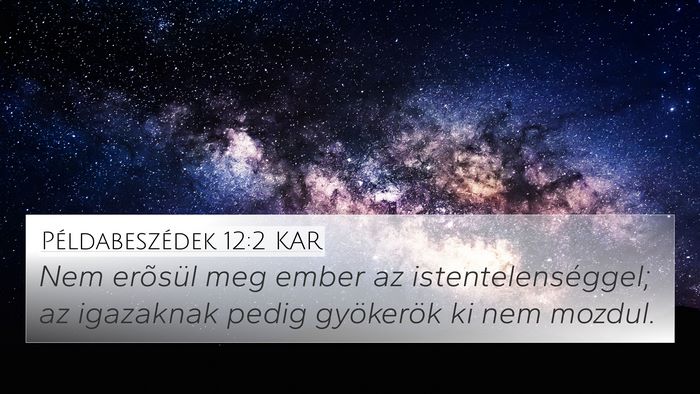 Példabeszédek 12:2 KAR Bible Verse Image