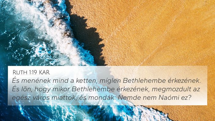 Ruth 1:19 KAR Bible Verse Image