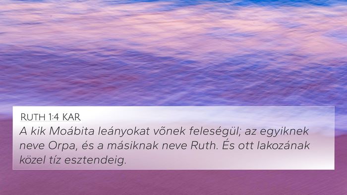 Ruth 1:4 KAR Bible Verse Image