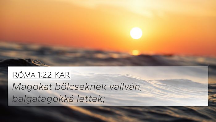 Róma 1:22 KAR Bible Verse Image