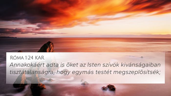 Róma 1:24 KAR Bible Verse Image