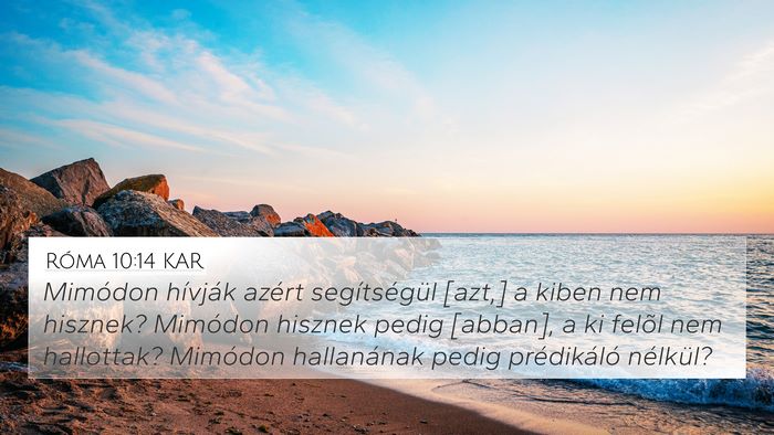 Róma 10:14 KAR Bible Verse Image