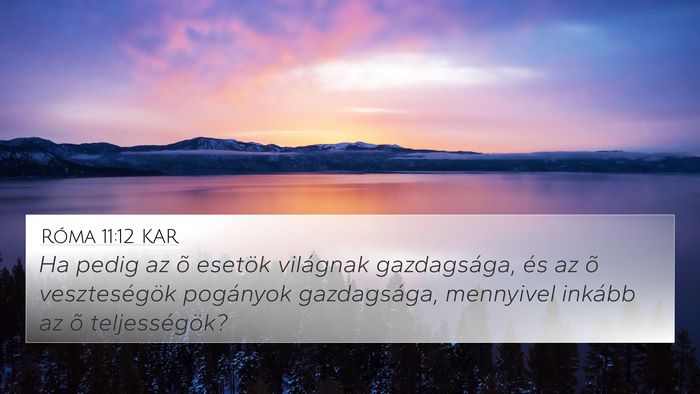 Róma 11:12 KAR Bible Verse Image