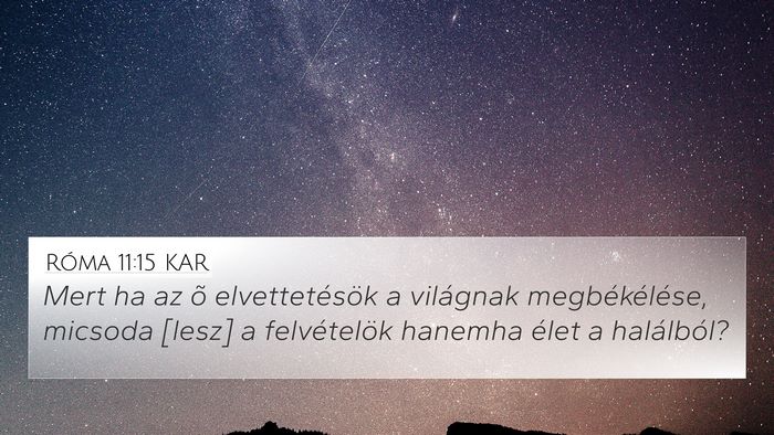 Róma 11:15 KAR Bible Verse Image