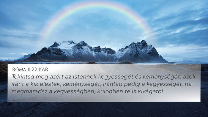 Róma 11:22 KAR Bible Verse Image