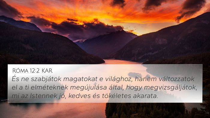 Róma 12:2 KAR Bible Verse Image