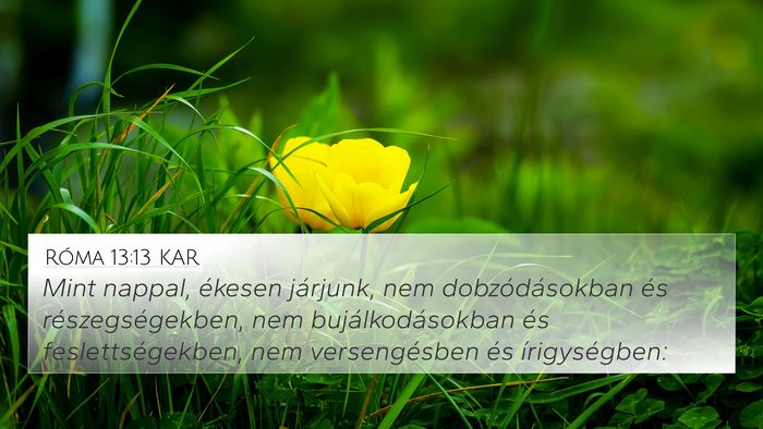 Róma 13:13 KAR Bible Verse Image