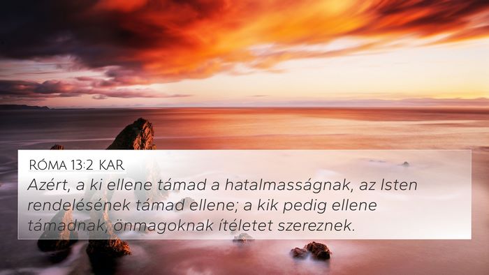 Róma 13:2 KAR Bible Verse Image