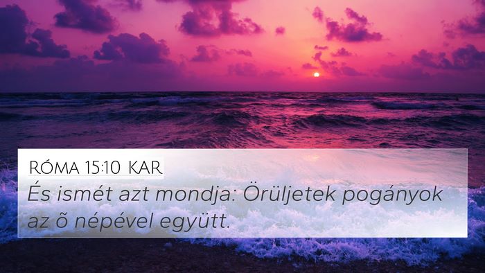 Róma 15:10 KAR Bible Verse Image