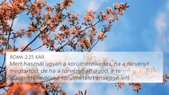 Róma 2:25 KAR Bible Verse Image