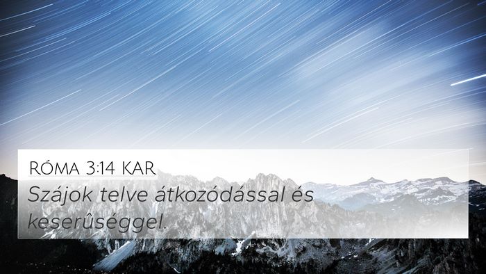 Róma 3:14 KAR Bible Verse Image