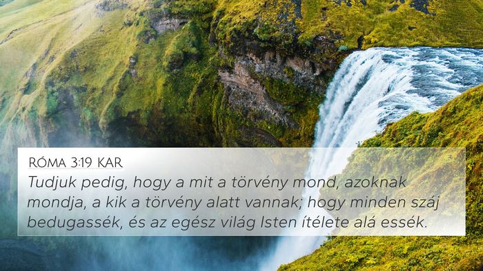 Róma 3:19 KAR Bible Verse Image