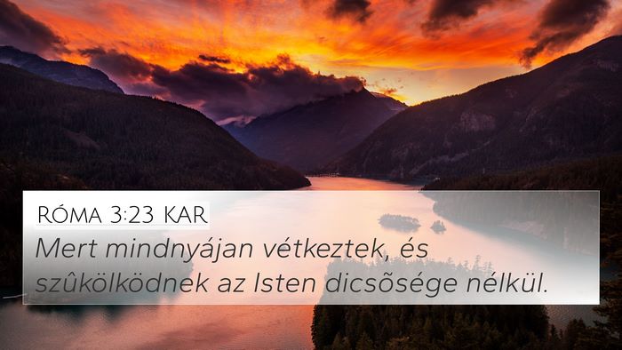 Róma 3:23 KAR Bible Verse Image