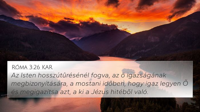 Róma 3:26 KAR Bible Verse Image