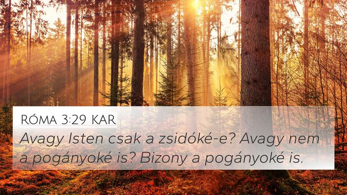 Róma 3:29 KAR Bible Verse Image