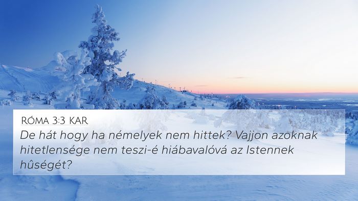Róma 3:3 KAR Bible Verse Image