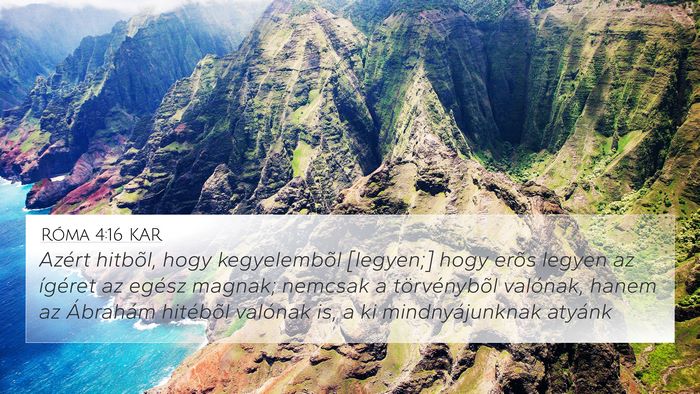 Róma 4:16 KAR Bible Verse Image