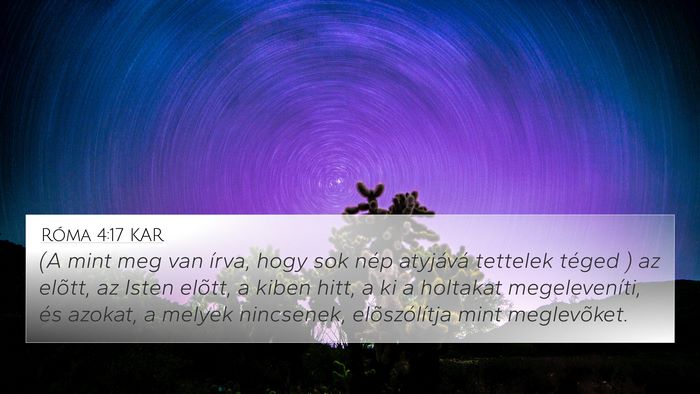 Róma 4:17 KAR Bible Verse Image